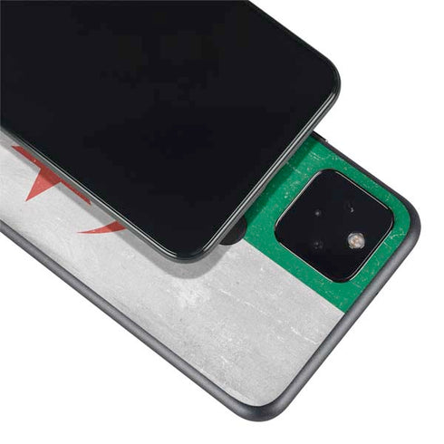 Algeria Flag Distressed Google Pixel 5a Skin
